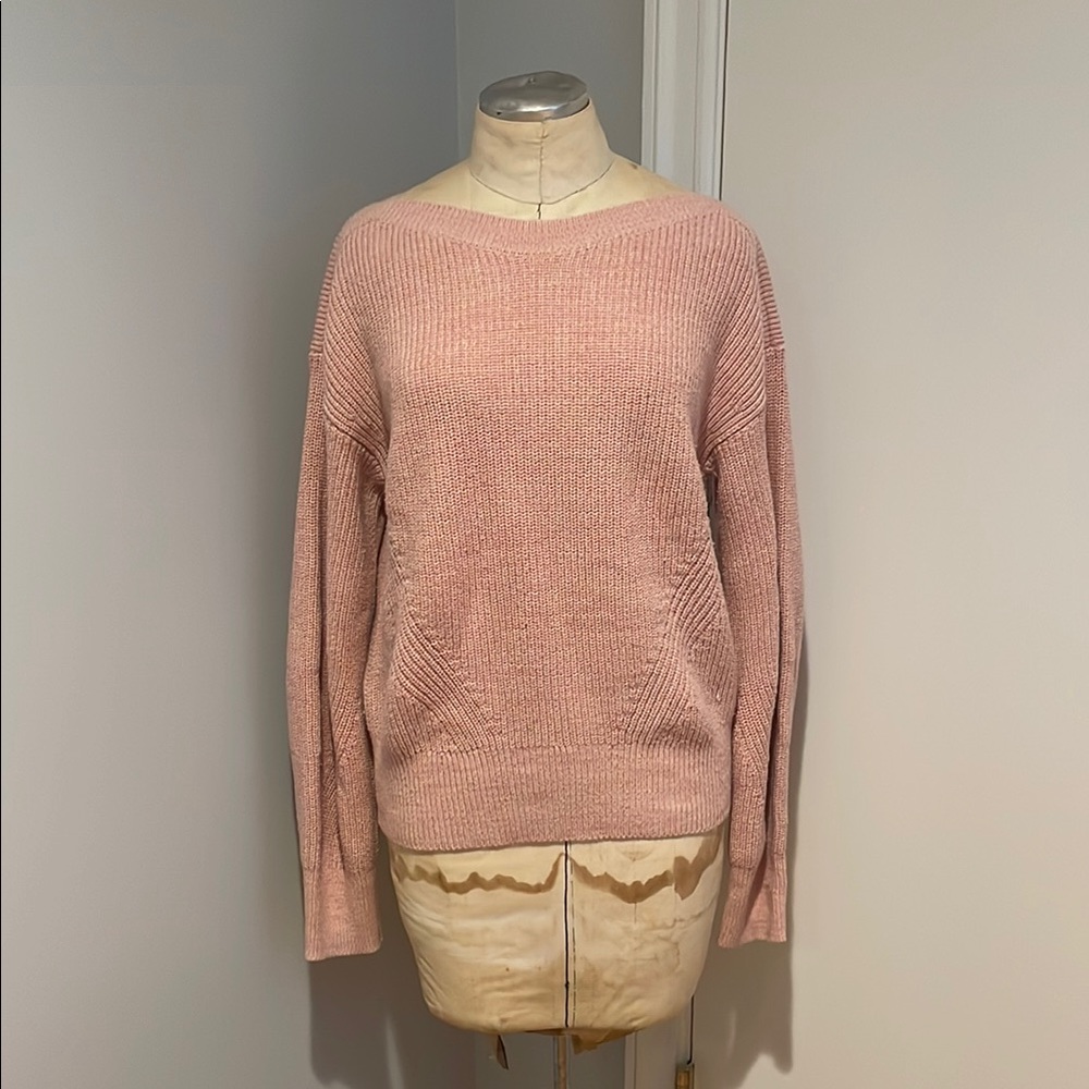 GAP Pink Crew Neck Sweater Soft Knit Casual Size Medium